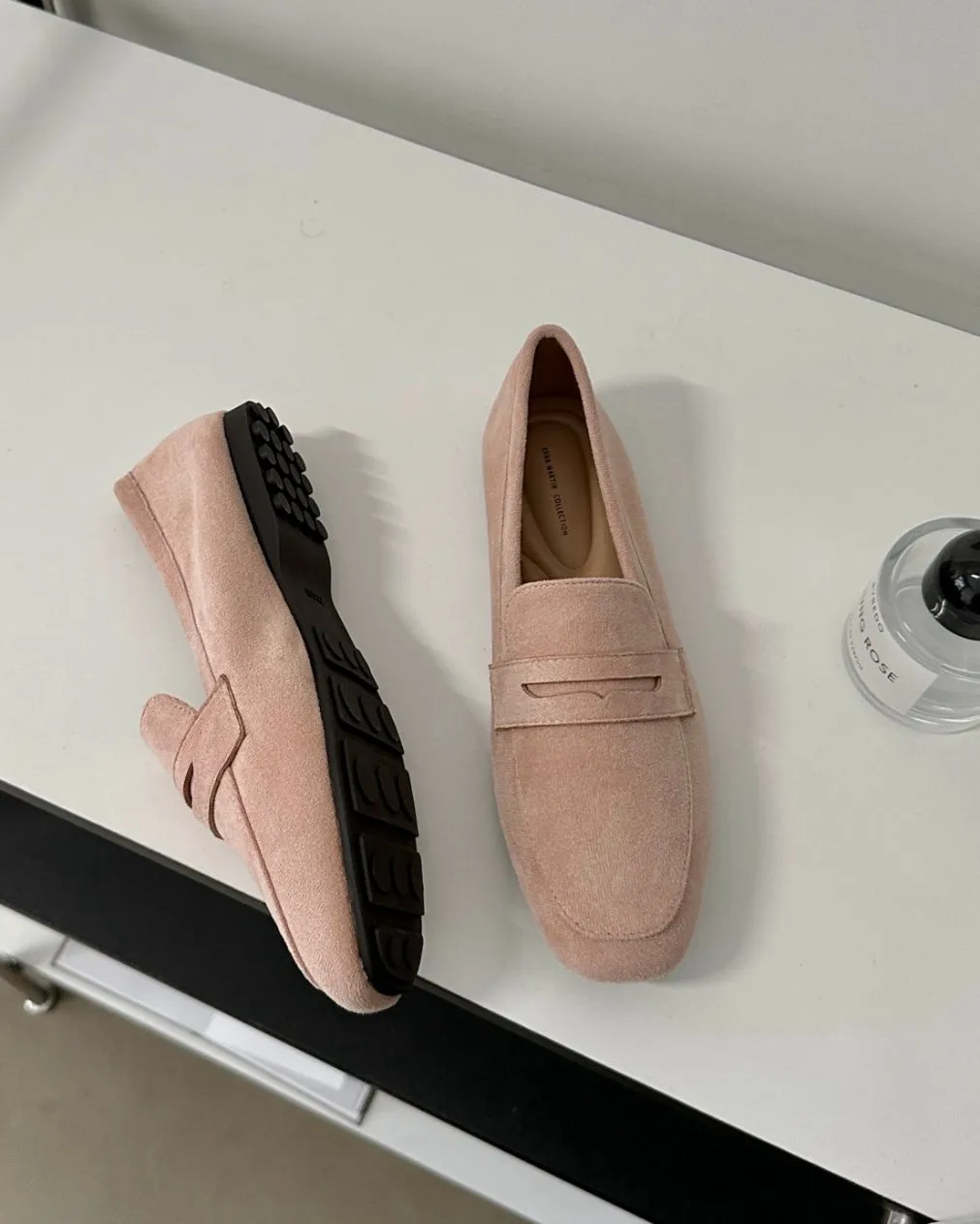 [ Pre-order ] Suede Driving Cushion Loafers