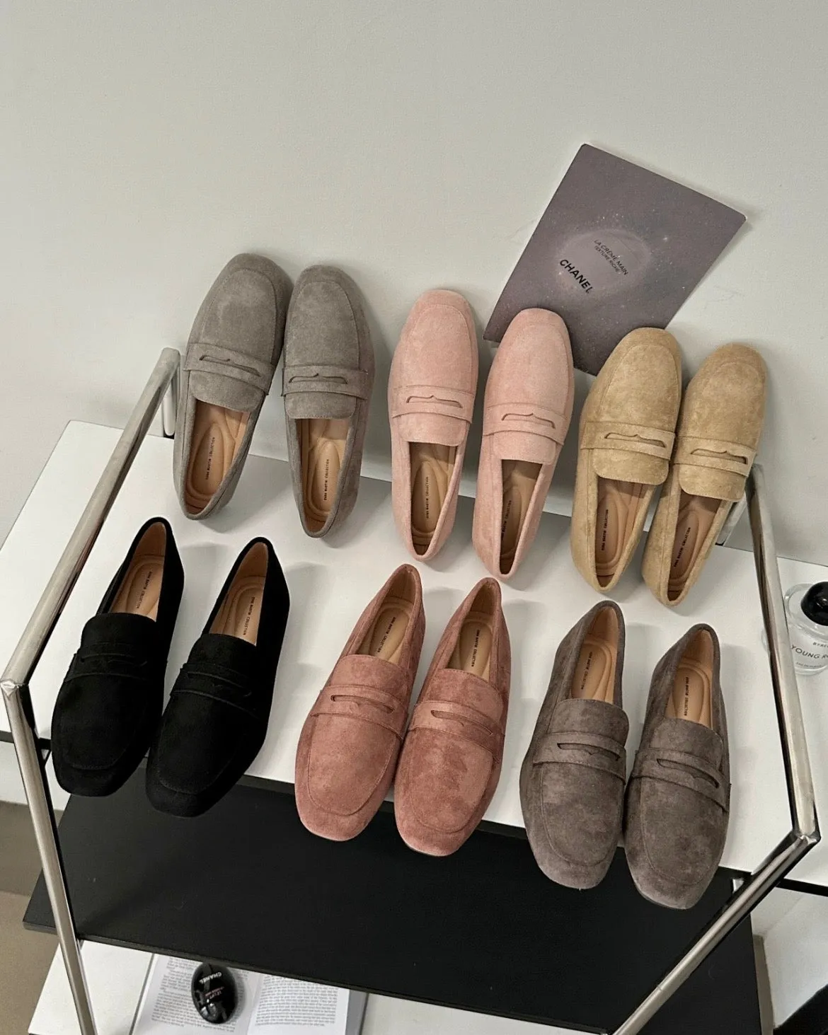 [ Pre-order ] Suede Driving Cushion Loafers