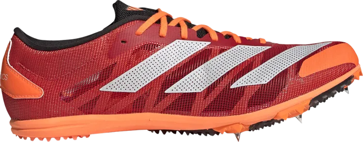 Adidas Adizero XCS 'Vivid Red Beam Orange' Cleats, Red