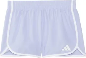 adidas Girls' Elastic Waistband Retro Woven Gym Shorts