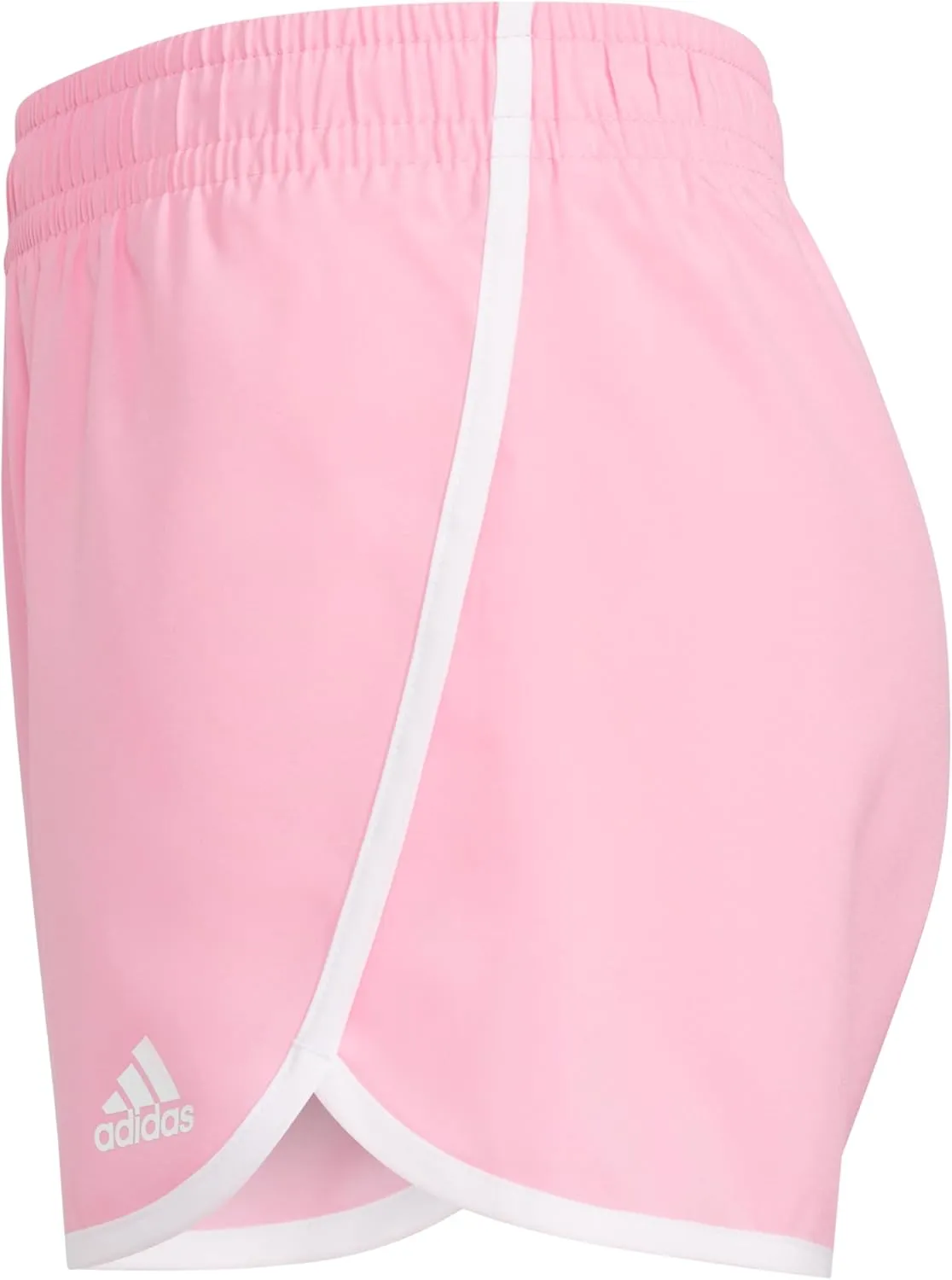 adidas Girls' Elastic Waistband Retro Woven Gym Shorts