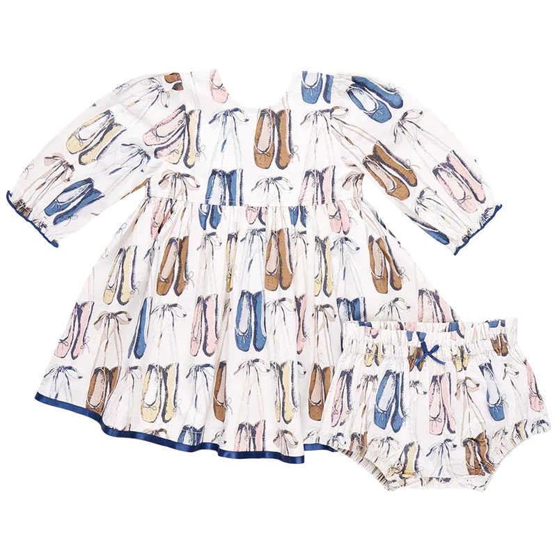 Baby Girls Amma Dress - Ballet Slippers