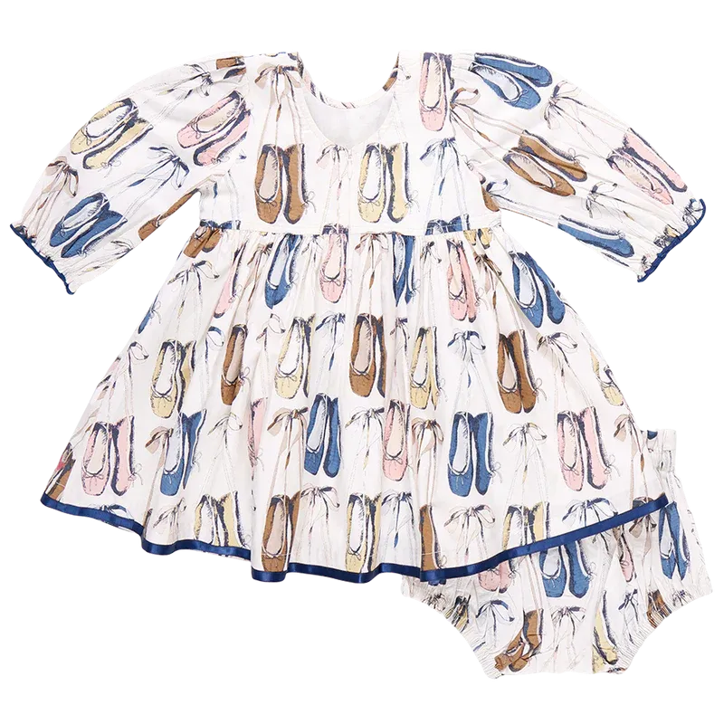 Baby Girls Amma Dress - Ballet Slippers