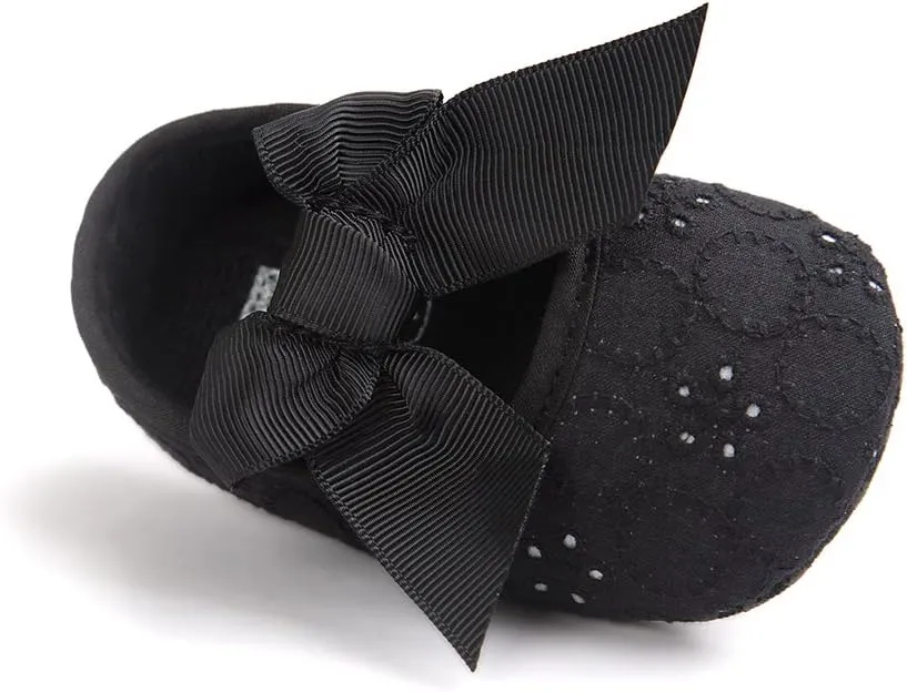 Baby Girls Princess Bowknot Soft Sole Cloth Crib Shoes Sneaker