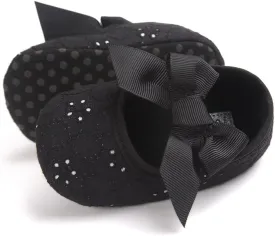 Baby Girls Princess Bowknot Soft Sole Cloth Crib Shoes Sneaker