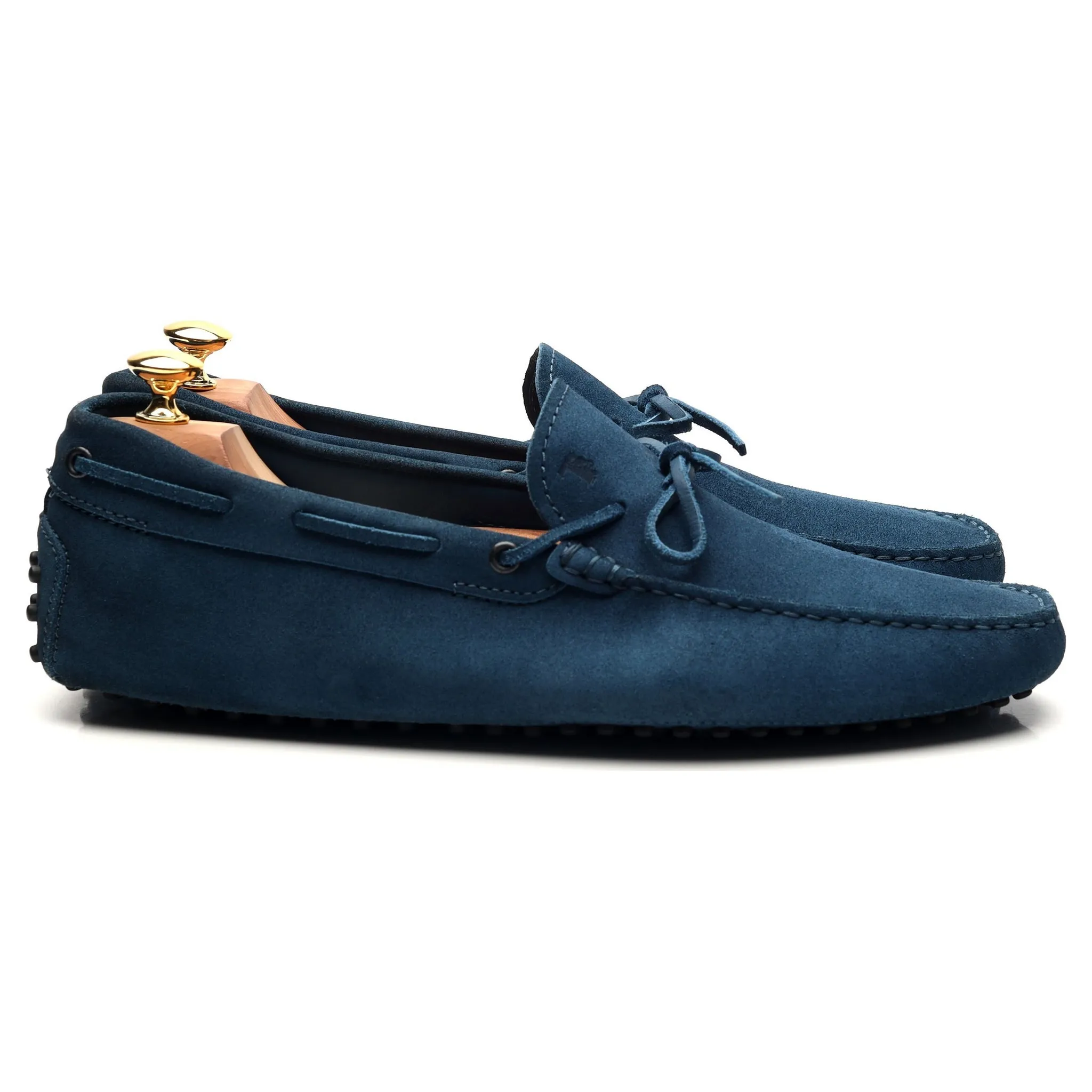 Blue Suede Driving Loafers UK 11