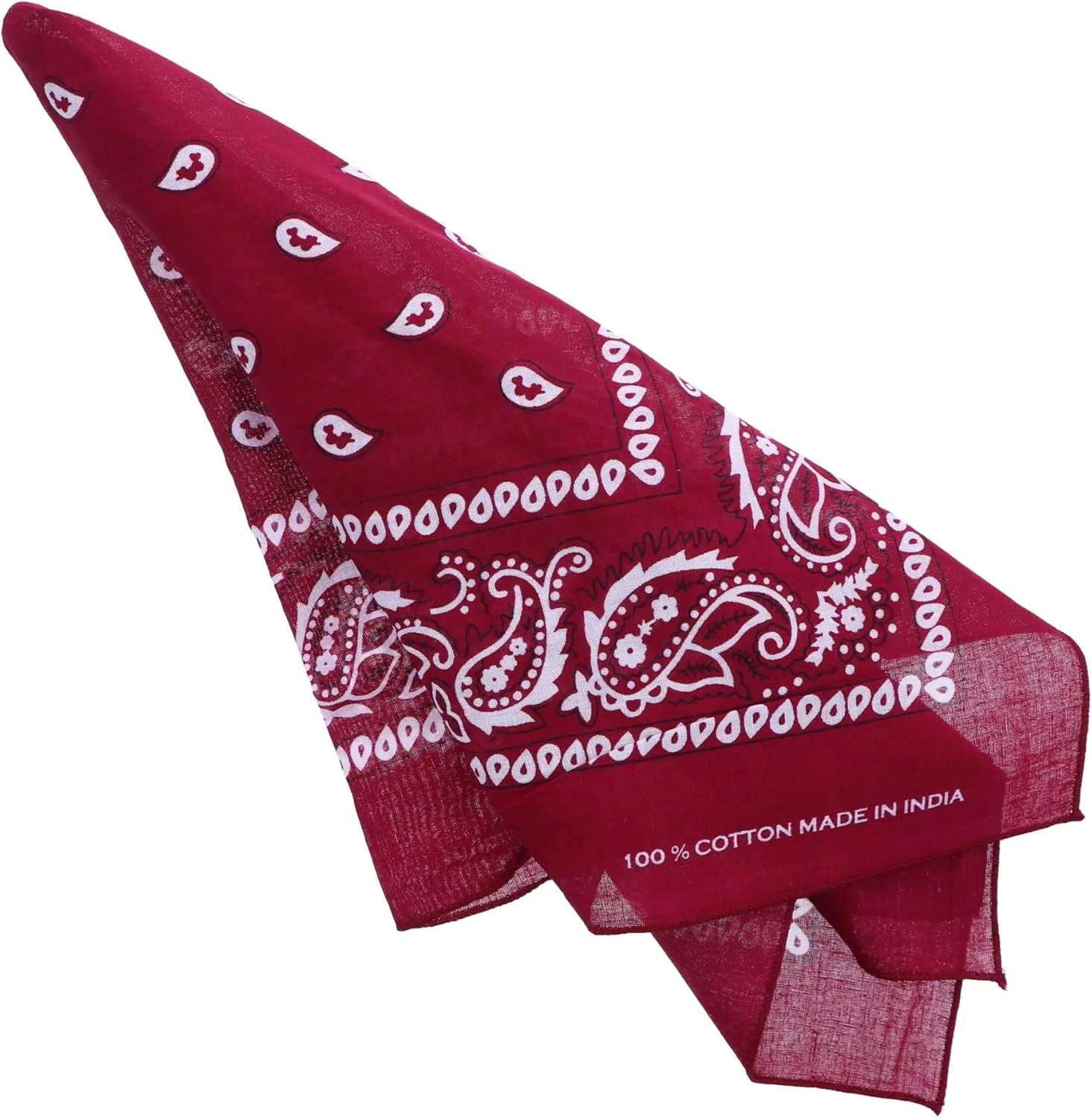 Motique Accessories Extra Large Paisley Bandana 27x27 Inch